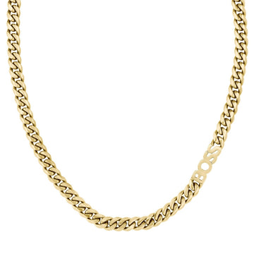 Boss | Kassy Gold Tone Logo Chain Necklace