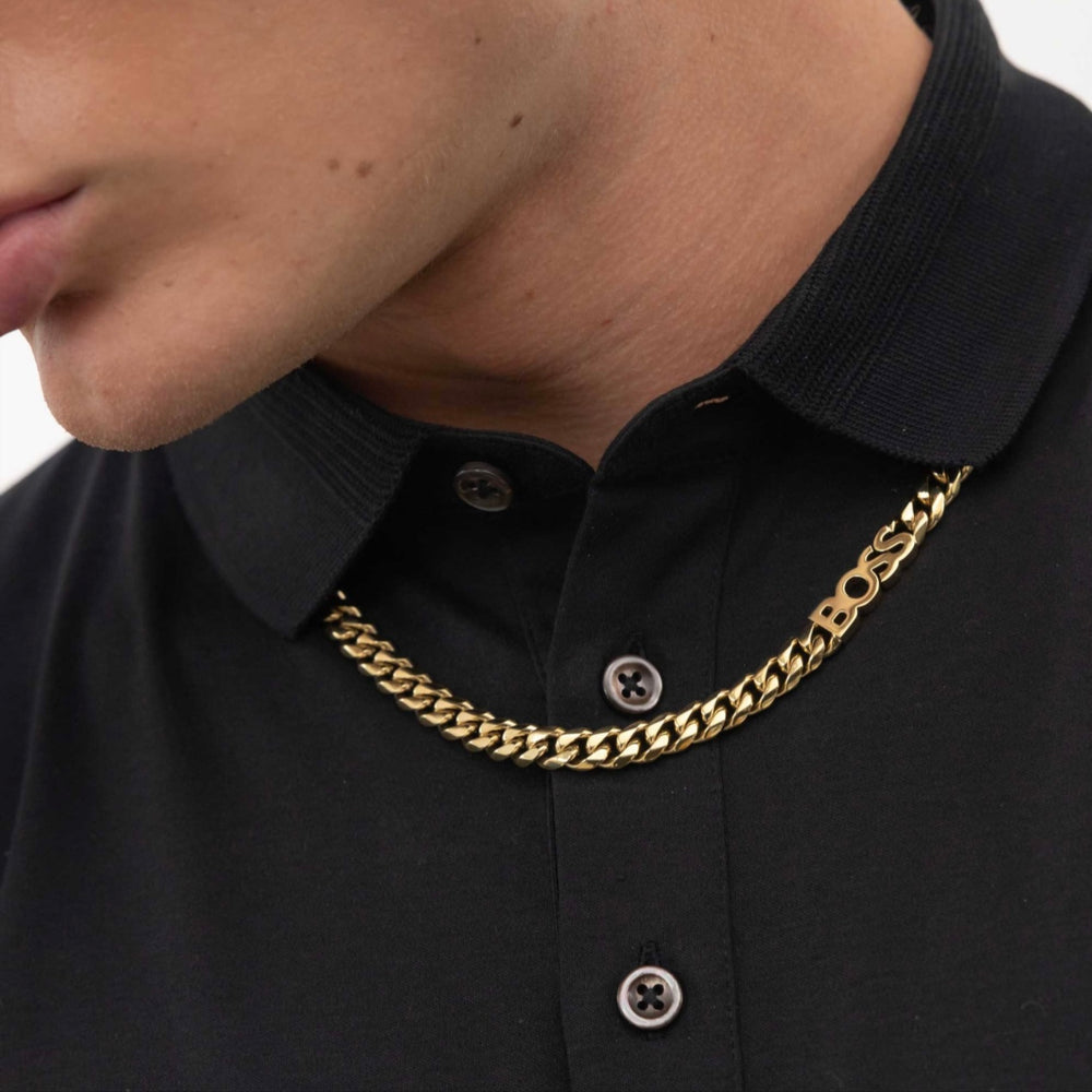 Boss | Kassy Gold Tone Logo Chain Necklace