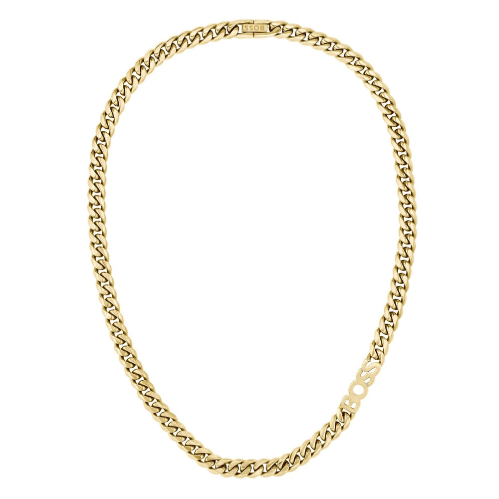 Boss | Kassy Gold Tone Logo Chain Necklace