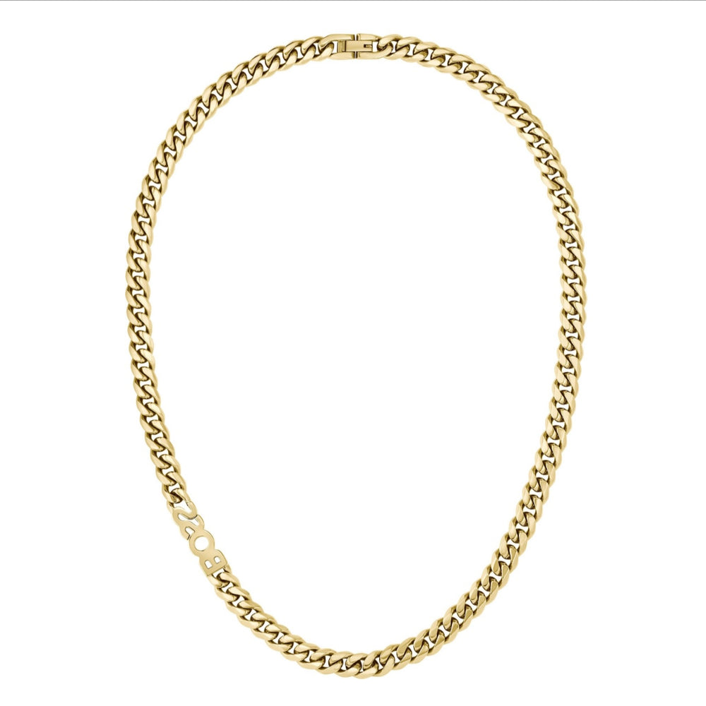 Boss | Kassy Gold Tone Logo Chain Necklace