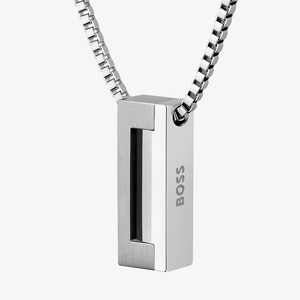Boss | Candor Stainless Steel Bar Necklace