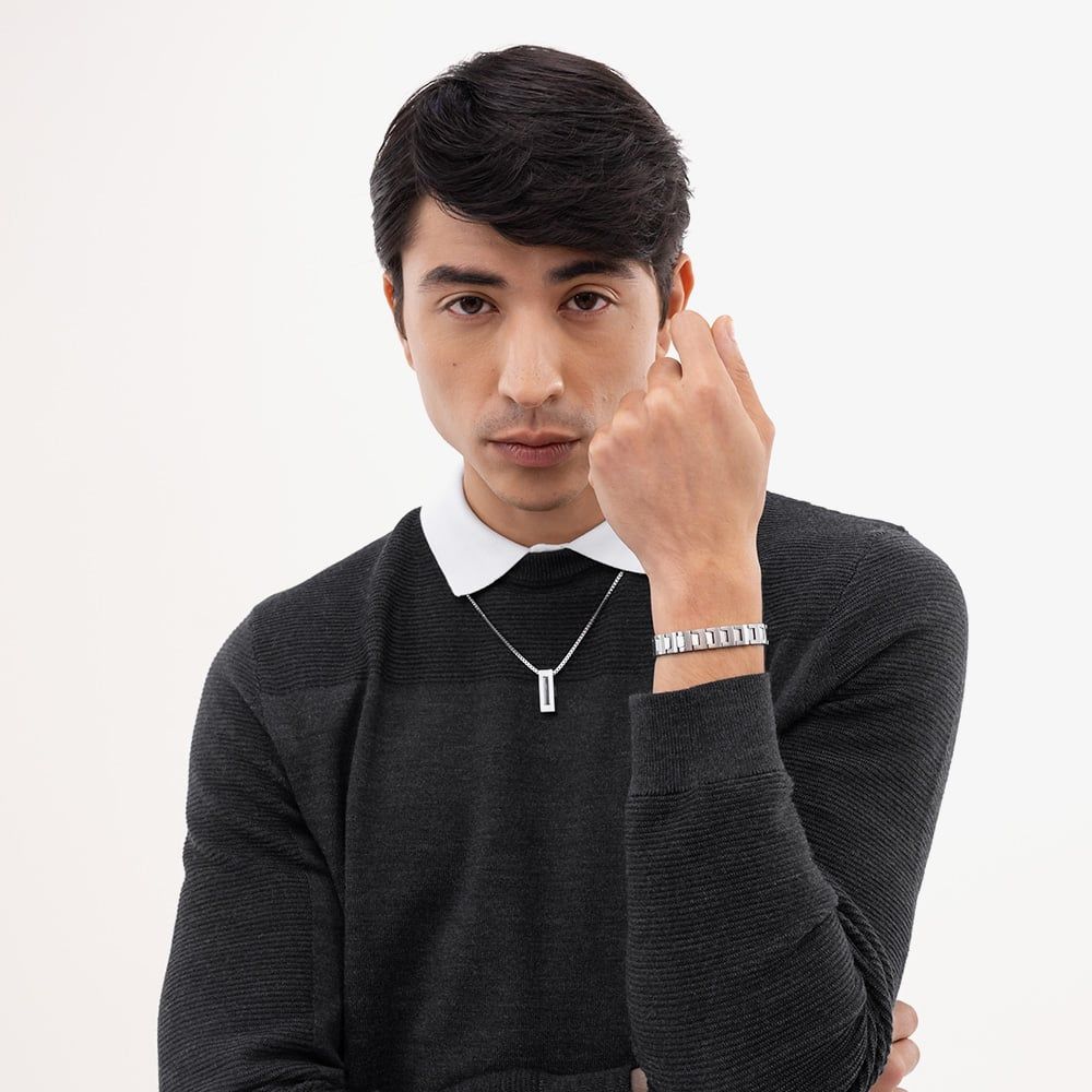 Boss | Candor Stainless Steel Bar Necklace