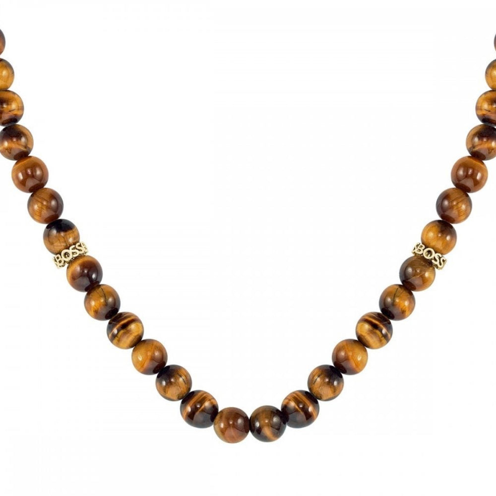 Boss | Gents Tigers Eye Beaded Necklace