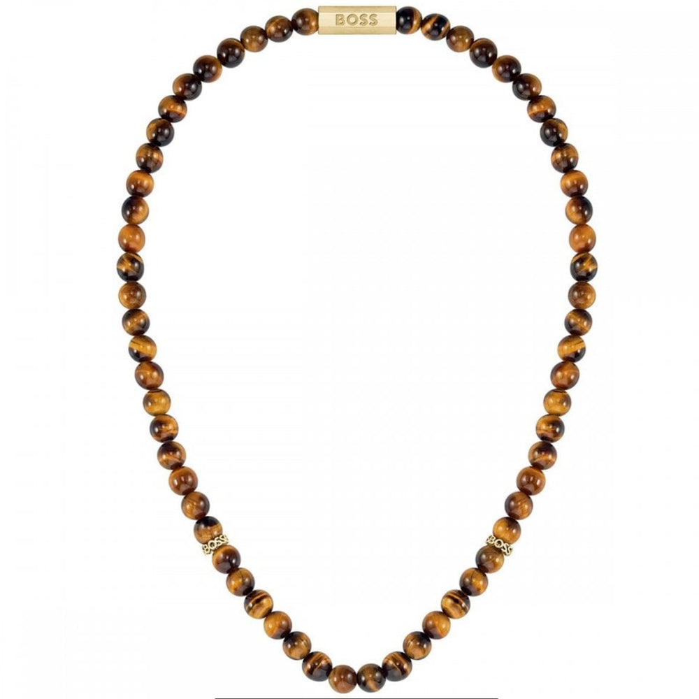 Boss | Gents Tigers Eye Beaded Necklace