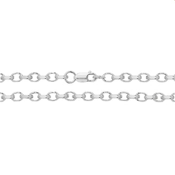 Sterling Silver Faceted Belcher Chain