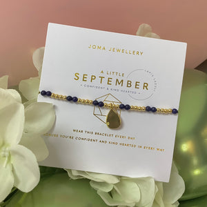 Joma Jewellery | Gold September Lapis Lazuli Bracelet