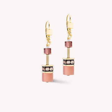 Coeur De Lion | Geocube Iconic Gold Blush Earrings