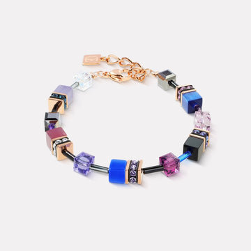 Coeur De Lion | Geocube Iconic Blue Moon Rose Gold Bracelet