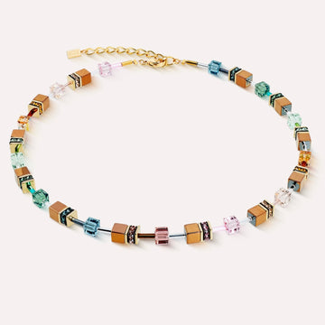 Coeur De Lion | Geocube Iconic Metallic Art Nouveau Gold Necklace