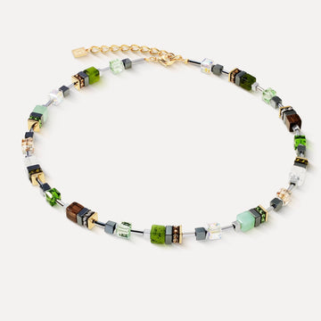 Coeur De Lion | Geocube Precious Motion Forest Light Gold Necklace