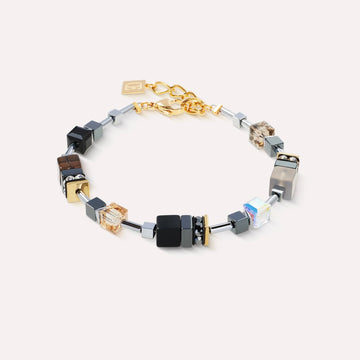 Coeur De Lion | Geocube Precious Motion Stone Whisper Gold Bracelet
