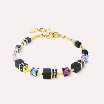 Coeur De Lion | Geocube Precious Classic Blue Moon Gold Bracelet