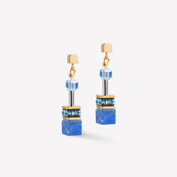 Coeur De Lion | Geocube Iconic Precious Blue Earrings