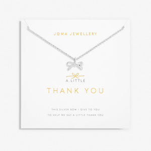 Joma Jewellery | Thank You Bow Necklace