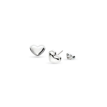 Kit Heath | Love Silver Heart Stud Earrings