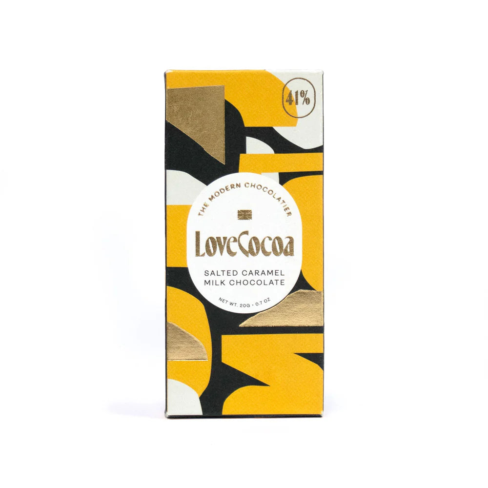 Love Cocoa Mini Salted Caramel 41% Milk Chocolate 20g