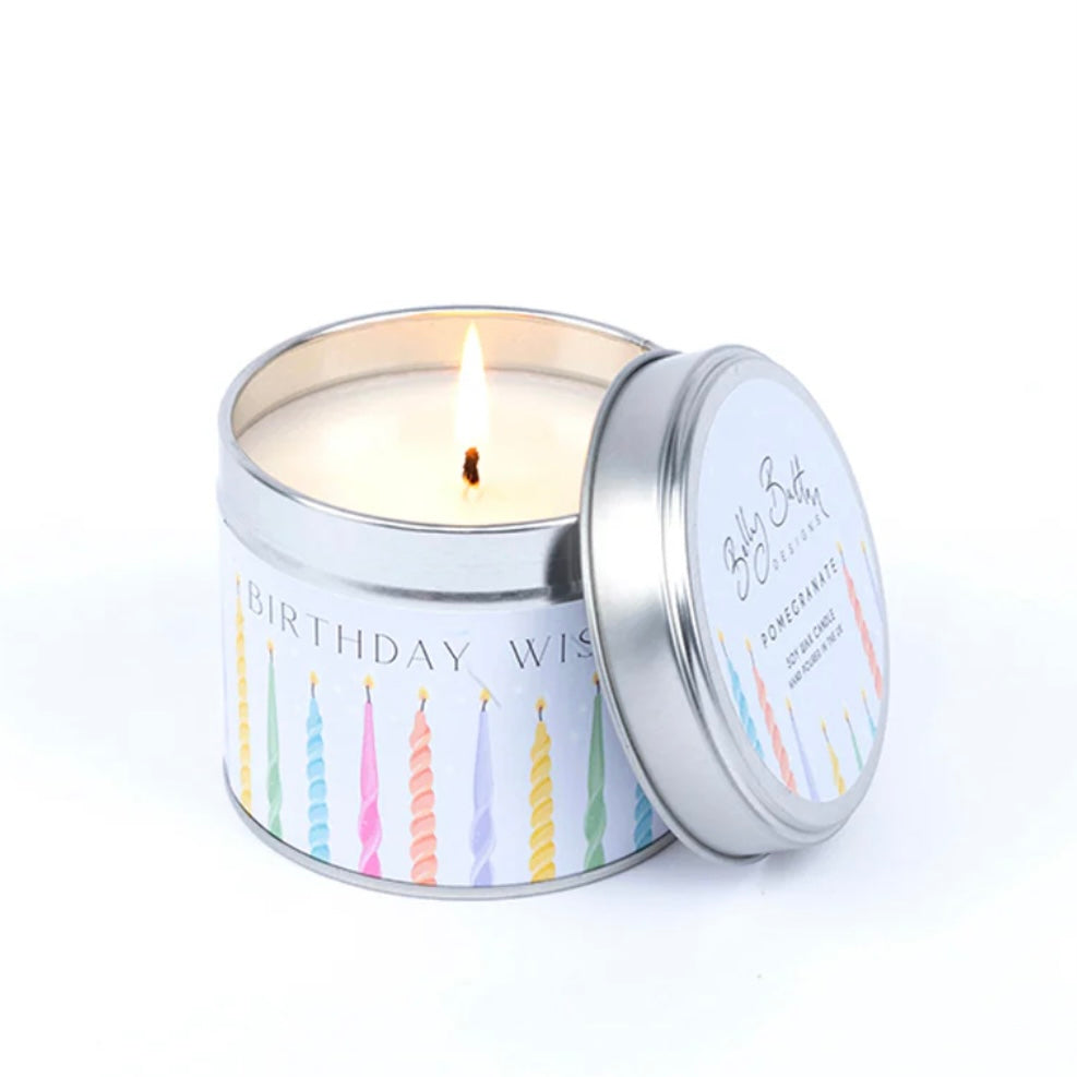 Belly Button Designs | Birthday Wishes Soy Wax Candle