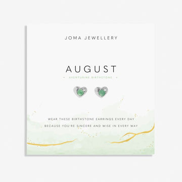 Joma Jewellery | August Birthstone Earrings