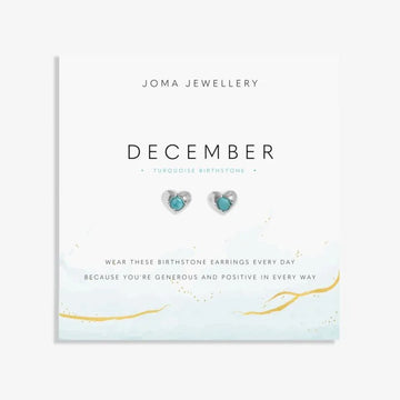 Joma Jewellery | December Birthstone Earrings