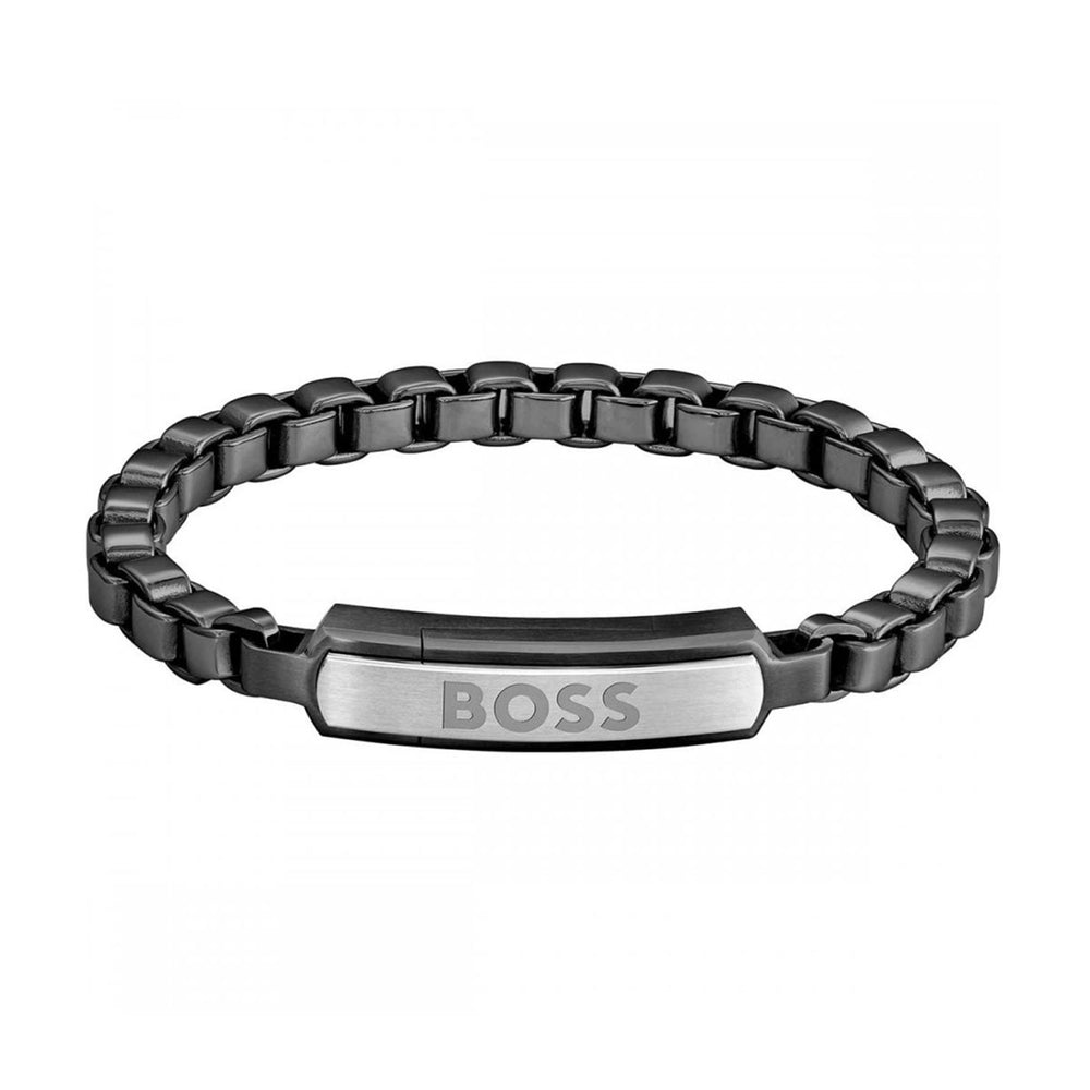 Boss | Men’s Devon Black Stainless Steel Bracelet