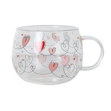 Belly Button Designs | Hearts Glass Mug