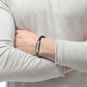 Boss | Men’s Devon Black Stainless Steel Bracelet