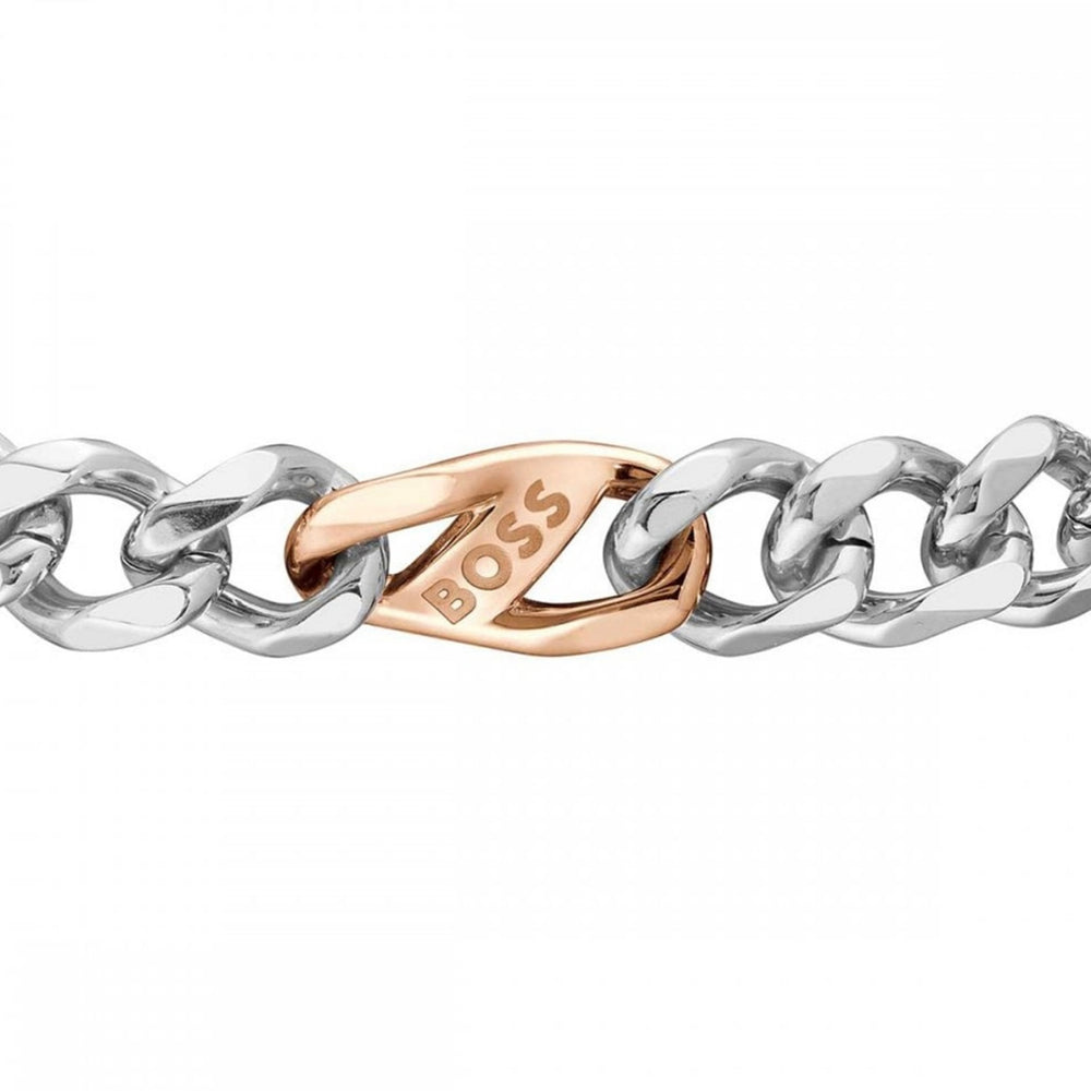 Boss | Men’s Stainless Steel Figaro Bracelet