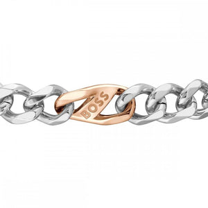 Boss | Men’s Stainless Steel Figaro Bracelet