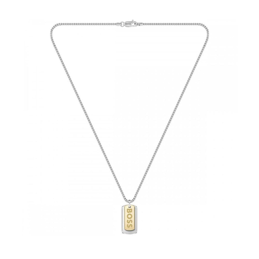 Boss | Men’s Devon Two Tone Tag Necklace