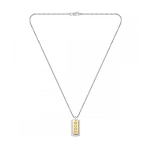 Boss | Men’s Devon Two Tone Tag Necklace