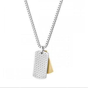 Boss | Men’s Devon Two Tone Tag Necklace