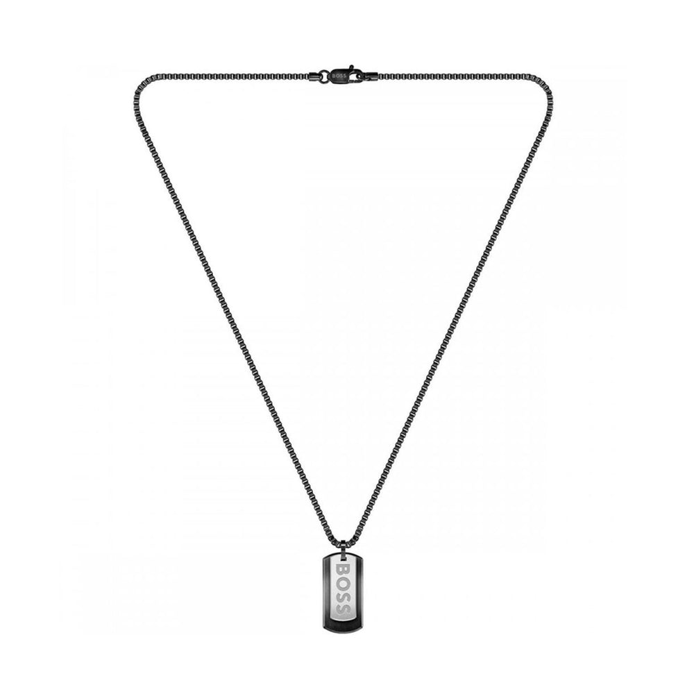 Boss | Men’s Devon Black Stainless Steel Necklace