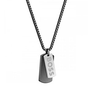 Boss | Men’s Devon Black Stainless Steel Necklace