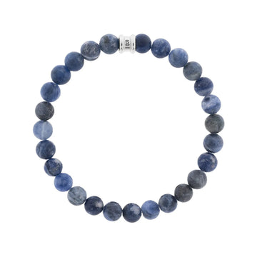 Steel & Barnett | 8mm Matte Round Sodalite Gemstone Beaded Bracelet