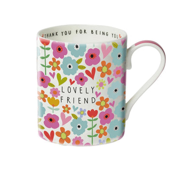Belly Button Designs | Lovely Friend Fine Bone China Mug