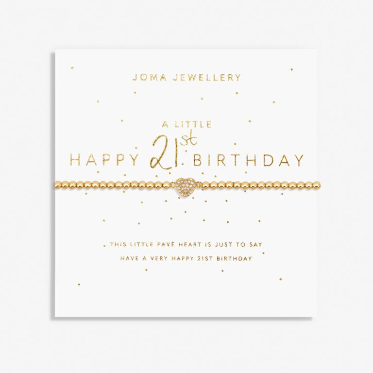 Joma Jewellery | Happy 21st Birthday Bracelet