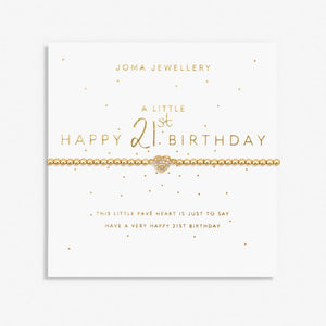 Joma Jewellery | Happy 21st Birthday Bracelet