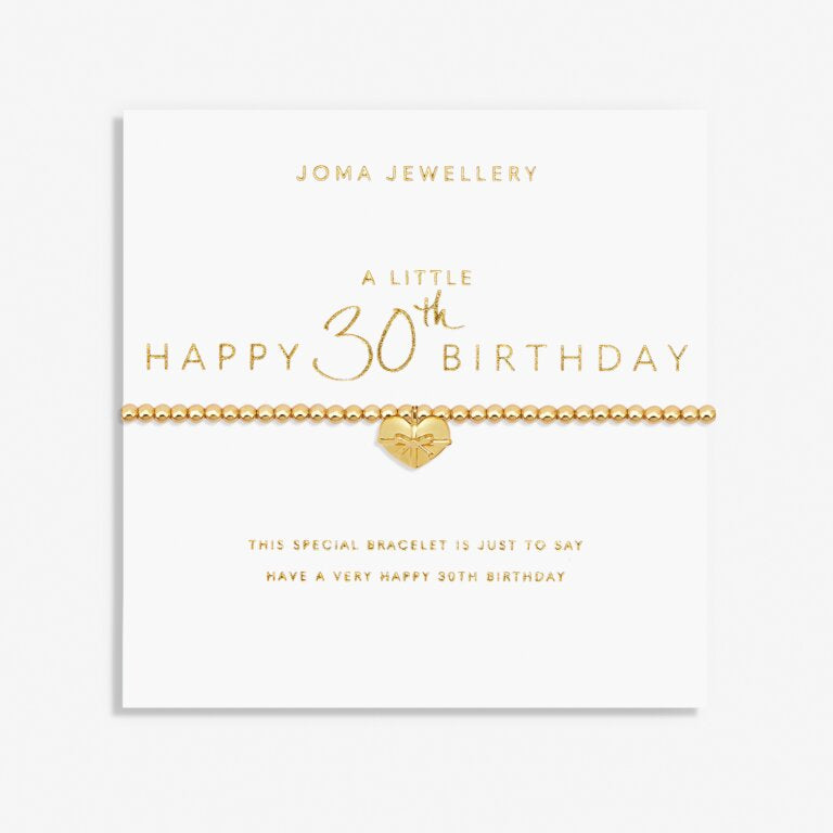 Joma Jewellery | Happy 30th Birthday Bracelet