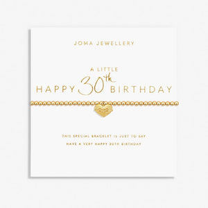 Joma Jewellery | Happy 30th Birthday Bracelet