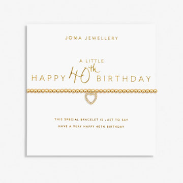 Joma Jewellery | Happy 40th Birthday Bracelet