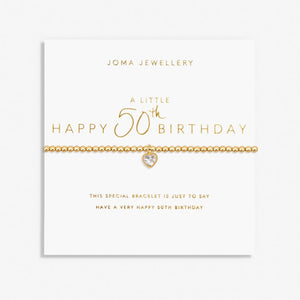 Joma Jewellery | Happy 50th Birthday Bracelet