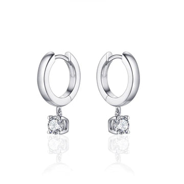 Gisser | Hoop Earrings With Sparkling Stone