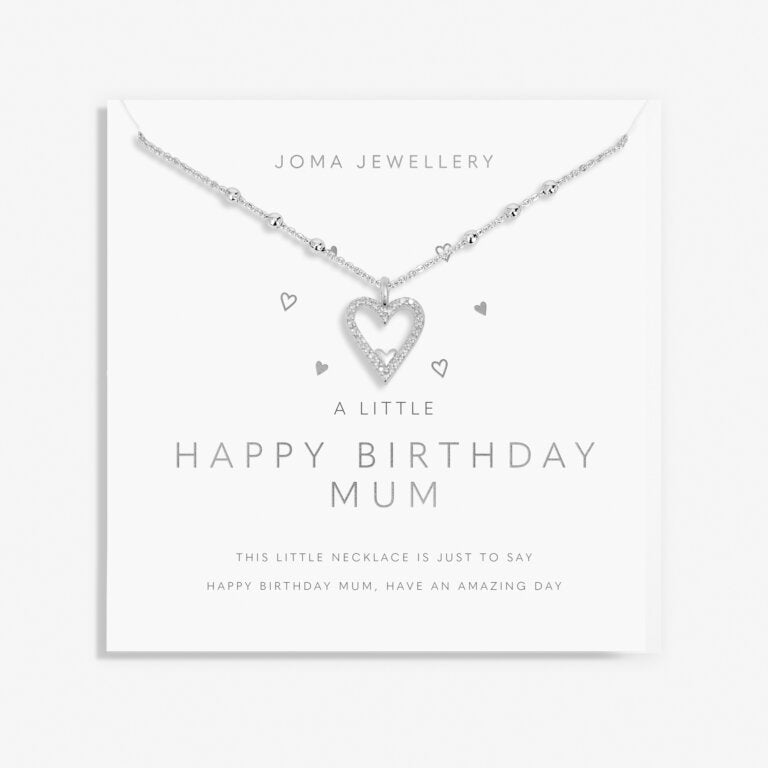 Joma Jewellery | Happy Birthday Mum Necklace