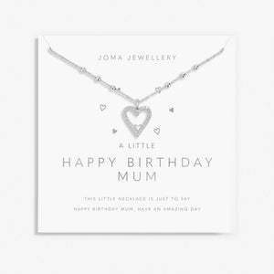 Joma Jewellery | Happy Birthday Mum Necklace