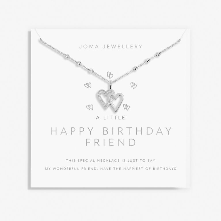 Joma Jewellery | Happy Birthday Friend Necklace