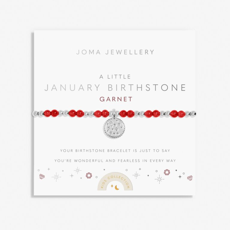 Joma Jewellery | Children’s January Birthstone Bracelet