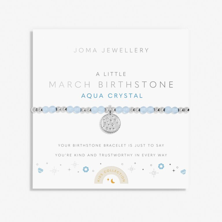 Joma Jewellery | Children’s March Birthstone Bracelet