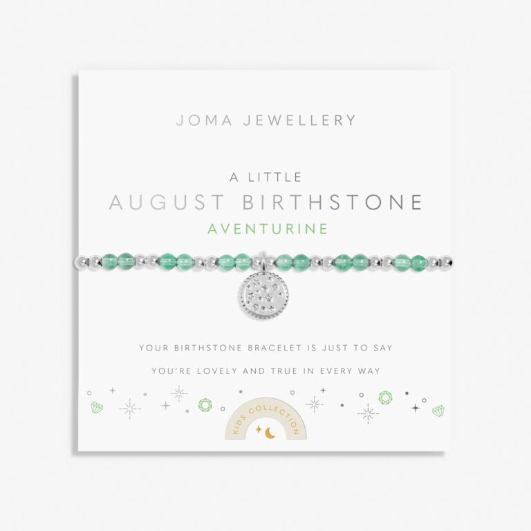 Joma Jewellery | Children’s August Birthstone Bracelet