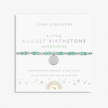 Joma Jewellery | Children’s August Birthstone Bracelet