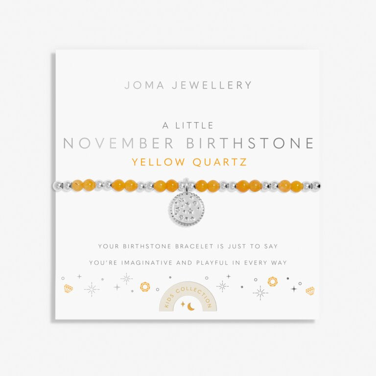 Joma Jewellery | Children’s November Birthstone Bracelet